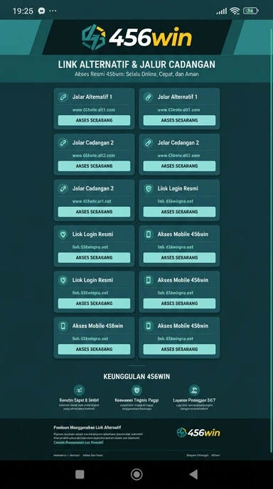 Tampilan link alternatif 456win