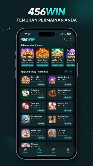 Tampilan katalog aplikasi 456win