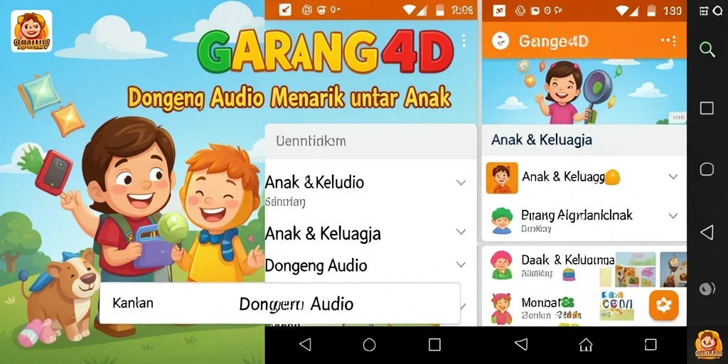 Tampilan antarmuka GARANG4D yang interaktif dan ramah anak.