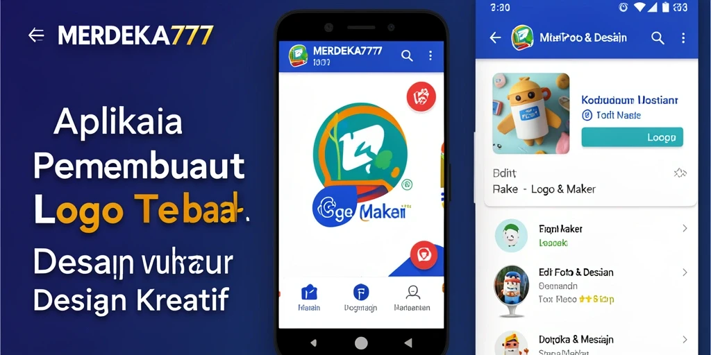 Antarmuka intuitif MERDEKA777 untuk desain logo yang cepat dan mudah.