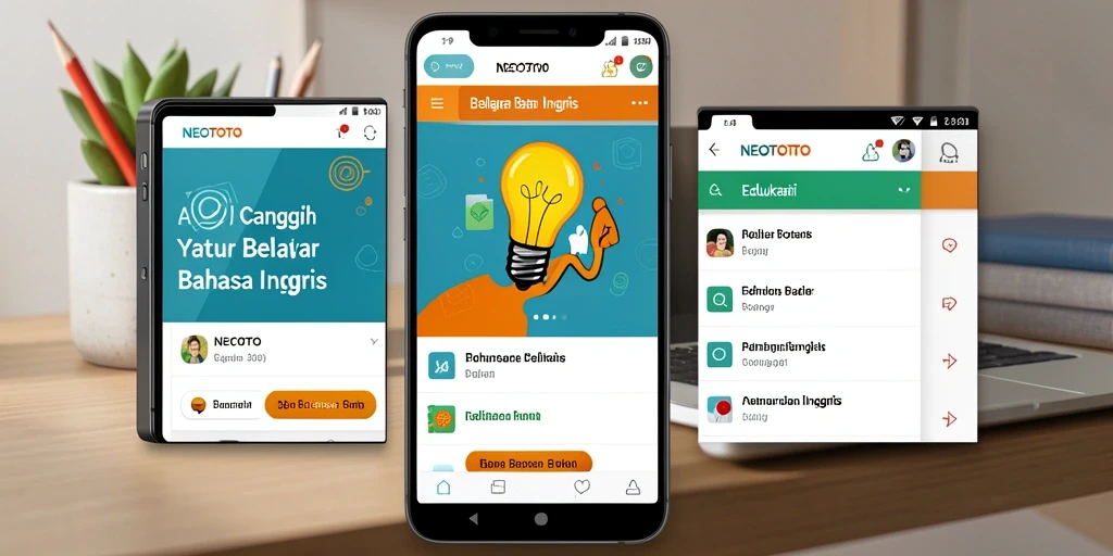 Antarmuka aplikasi NEOTOTO yang menarik dan interaktif