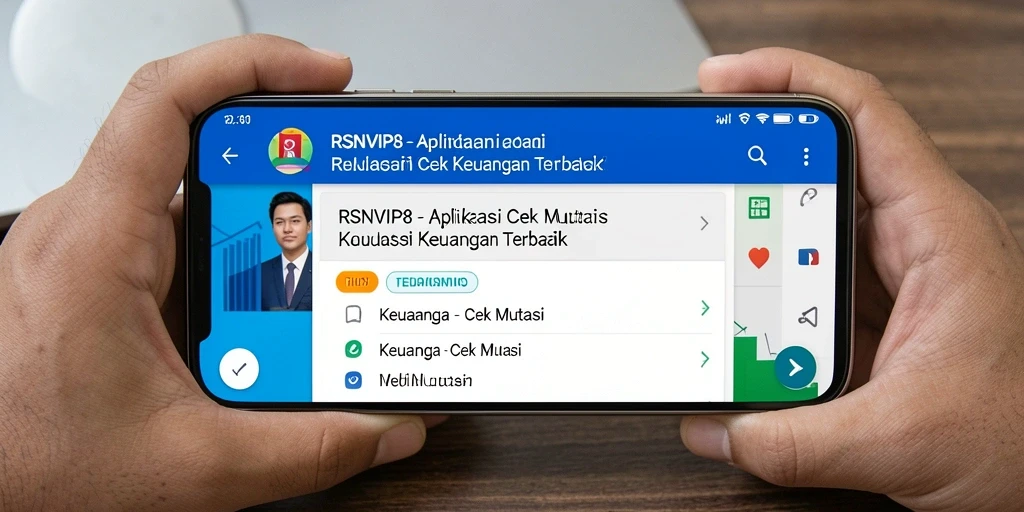 Tampilan antarmuka RSNVIP8 saat memeriksa mutasi keuangan.